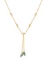 Main View - Click To Enlarge - SARAH ZHUANG - Fantasy Garden diamond green garnet 18k gold leaf necklace charm