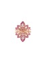 Main View - Click To Enlarge - SARAH ZHUANG - Fantasy Garden diamond pink sapphire 18k rose gold flower jacket ring