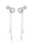 Main View - Click To Enlarge - SARAH ZHUANG - Enchanted Pearl diamond pearl 18k white gold lotus earrings