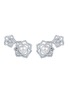 Figure View - Click To Enlarge - SARAH ZHUANG - Enchanted Pearl diamond pearl 18k white gold lotus earrings