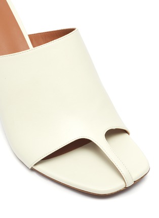Detail View - Click To Enlarge - NEOUS - Jumel' Square Toe Leather Mules