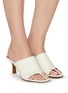 Figure View - Click To Enlarge - NEOUS - Jumel' Square Toe Leather Mules