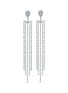 Main View - Click To Enlarge - SARAH ZHUANG - Mix & Match Waterfall diamond 18k white gold drop earrings