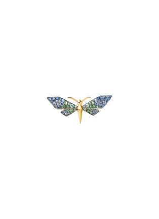 Main View - Click To Enlarge - SARAH ZHUANG - Fantasy Garden sapphire green garnet 18k gold dragonfly ring