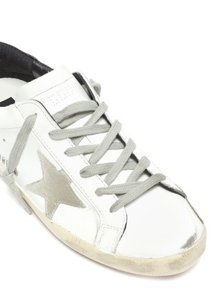 Detail View - Click To Enlarge - GOLDEN GOOSE - Superstar' contrasting heel tab sneakers