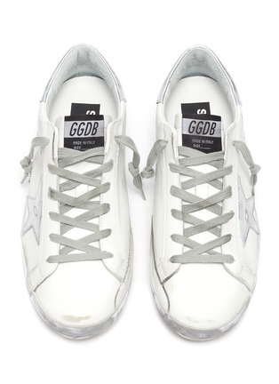 Figure View - Click To Enlarge - GOLDEN GOOSE - 'Superstar' silver accents sneakers