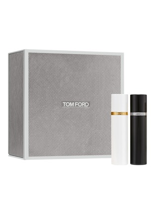 Main View - Click To Enlarge - TOM FORD - White Suede and Oud Wood Atomiser Duo