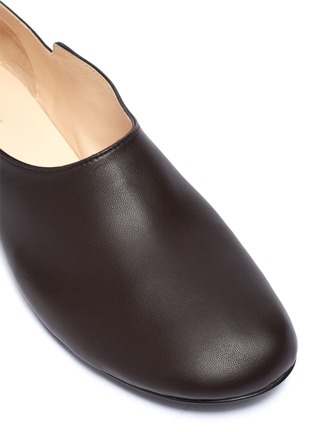Detail View - Click To Enlarge - THE ROW - 'Boheme' Round Toe Leather Slipper Flats