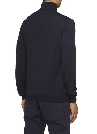 Back View - Click To Enlarge - TRUNK - Vincent' merino wool turtleneck sweater