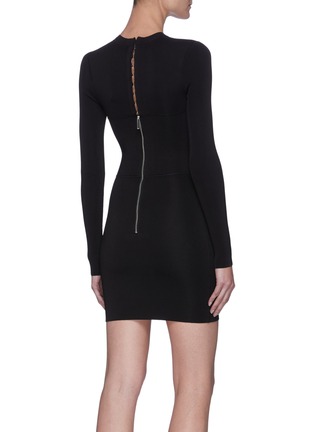 Back View - Click To Enlarge - DION LEE - Hook front knit mini dress