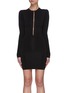 Main View - Click To Enlarge - DION LEE - Hook front knit mini dress