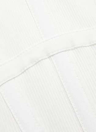  - DION LEE - Rib knit combat jersey corset