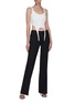 Figure View - Click To Enlarge - DION LEE - Rib knit combat jersey corset