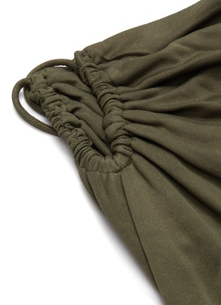 Detail View - Click To Enlarge - DION LEE - Back slit gathered silk skirt