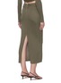 Back View - Click To Enlarge - DION LEE - Back slit gathered silk skirt