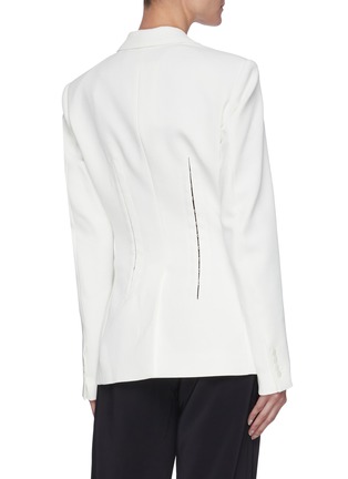 Back View - Click To Enlarge - DION LEE - Oversize lapel recycled blazer