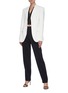 Figure View - Click To Enlarge - DION LEE - Oversize lapel recycled blazer
