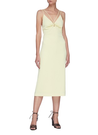 Figure View - Click To Enlarge - DION LEE - Link detail sleeveless dress