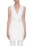 Main View - Click To Enlarge - DION LEE - Link detail wrap front sleeveless mini dress