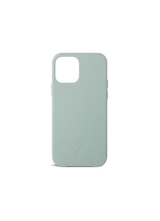 Main View - Click To Enlarge - NATIVE UNION - CLIC Classic iPhone 12 Leather Case — Sage