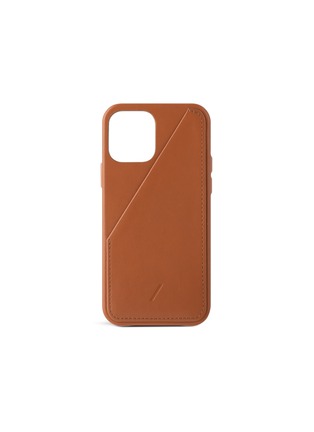 Main View - Click To Enlarge - NATIVE UNION - Clic Card iPhone 12 case – Tan