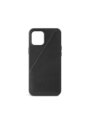 Main View - Click To Enlarge Main View - Click To Enlarge - NATIVE UNION - CLIC Card iPhone 12 Pro Max Leather Case — Black