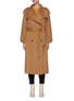 Main View - Click To Enlarge - FRAME - Belted Double Breast Oversize Lapel Wrap Coat