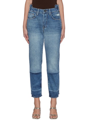 Main View - Click To Enlarge - FRAME - Le Original' Deconstructed Ombre Wash Denim Jeans