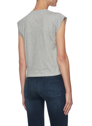 Back View - Click To Enlarge - FRAME - Le High Rise' V-neck Cotton T-shirt