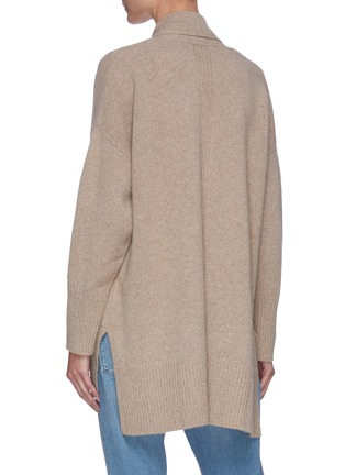 Back View - Click To Enlarge - FRAME - Drape Collar Cashmere Cardigan