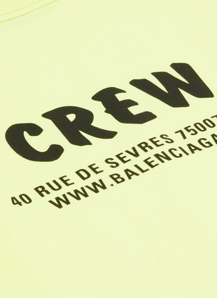  - BALENCIAGA - 'Crew' slogan print oversized T-shirt