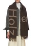 Figure View - Click To Enlarge - HOLZWEILER - 'Bambino' slogan embroidered scarf