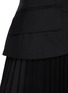 Detail View - Click To Enlarge - A.W.A.K.E. MODE - Blazer panel basque pleated midi skirt