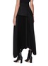 Back View - Click To Enlarge - A.W.A.K.E. MODE - Blazer panel basque pleated midi skirt