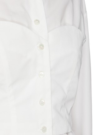  - A.W.A.K.E. MODE - Corset panel poplin shirt