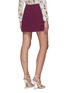 Back View - Click To Enlarge - ALICE & OLIVIA - 'SEMIRA' Side Pleat Mini Skirt