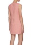 Back View - Click To Enlarge - ALICE & OLIVIA - 'COLEY' Tweed Crewneck A-Line Mini Dress