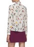 Back View - Click To Enlarge - ALICE & OLIVIA - 'JEANNIE' Bow Collar Pattern Shirt