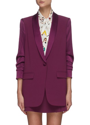 Main View - Click To Enlarge - ALICE & OLIVIA - 'RONNIE' Scrunch Sleeve Blazer
