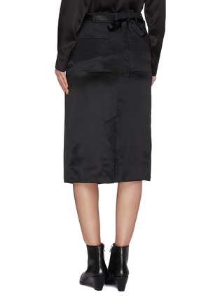 Back View - Click To Enlarge - BURBERRY - Expose Waistband Midi Skirt
