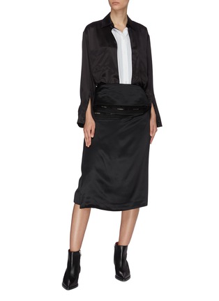 Figure View - Click To Enlarge - BURBERRY - Expose Waistband Midi Skirt