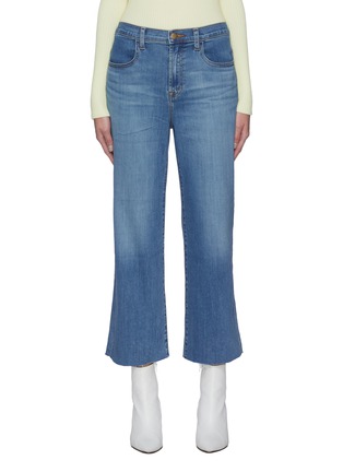Main View - Click To Enlarge - J BRAND - 'Joan' wide leg crop denim jeans