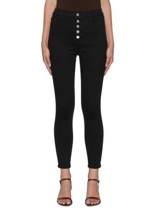 Main View - Click To Enlarge - J BRAND - LILLIE' Button Fly High Rise Skinny Jeans