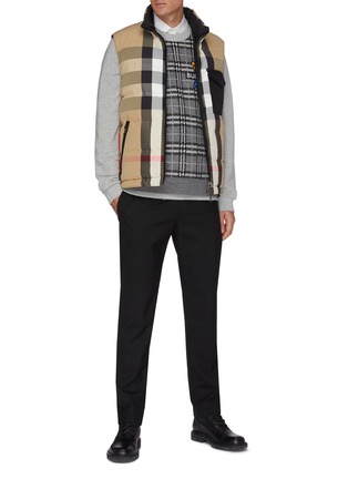 Figure View - Click To Enlarge - BURBERRY - Reversible Check Re:Down® Puffer Gilet