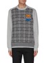 Main View - Click To Enlarge - BURBERRY - 'Regent' Logo Patch Check Cotton Sweater