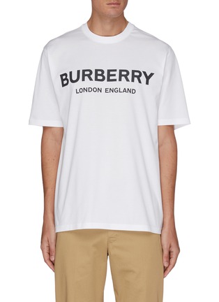 Main View - Click To Enlarge - BURBERRY - Letchford Logo Cotton T-shirt
