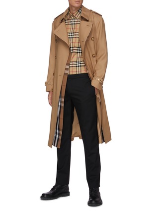 Figure View - Click To Enlarge - BURBERRY - Loop Back Trench Coat