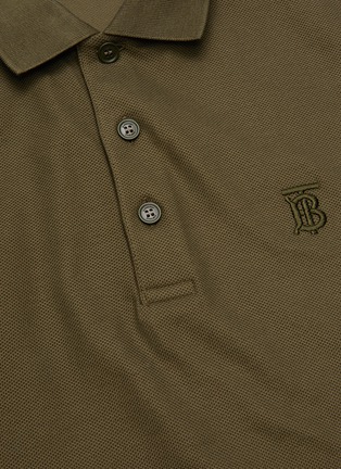  - BURBERRY - 'Eddie' Logo Cotton Polo Shirt