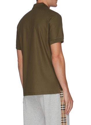 Back View - Click To Enlarge - BURBERRY - 'Eddie' Logo Cotton Polo Shirt