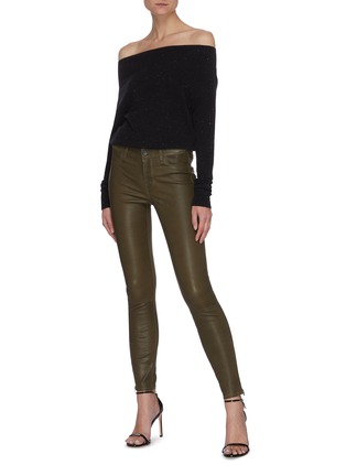 Figure View - Click To Enlarge - J BRAND - 'L8001' Skinny Leather Jeans